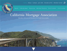Tablet Screenshot of californiamortgageassociation.org